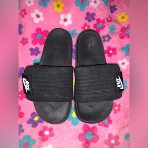Nike Black Slide Sandals.